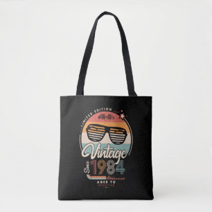 Vintage since 1984 tote bag
