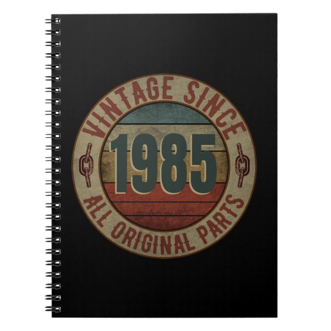 VINTAGE SINCE 1985 ALL ORIGINAL PARTS. NOTEBOOK (Front)