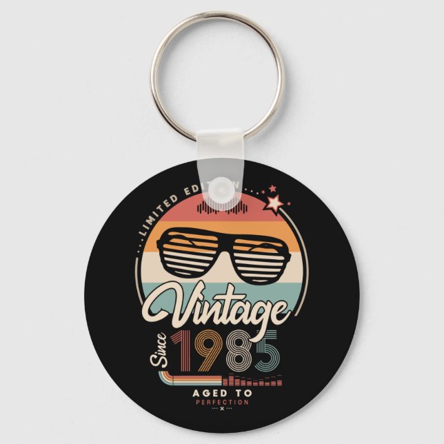 Vintage since 1985 key ring (Front)