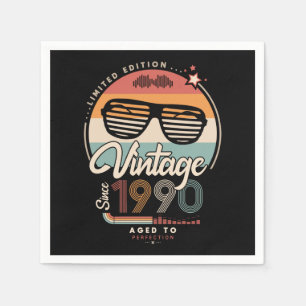 Vintage since 1990 napkin