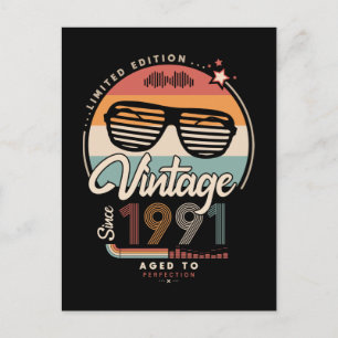 Vintage since 1991 postcard