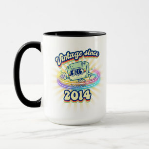 Vintage since 2014 Nostalgic & Vintage Music Mug