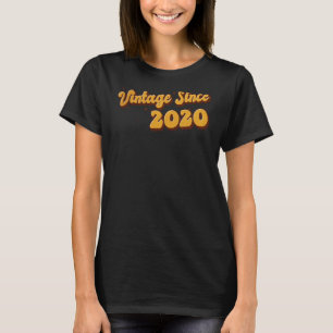 Vintage since 2020 3 Years Old Groovy 3rd Birthday T-Shirt
