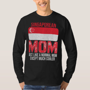 Vintage Singaporean Mum Singapore Flag For Mother T-Shirt