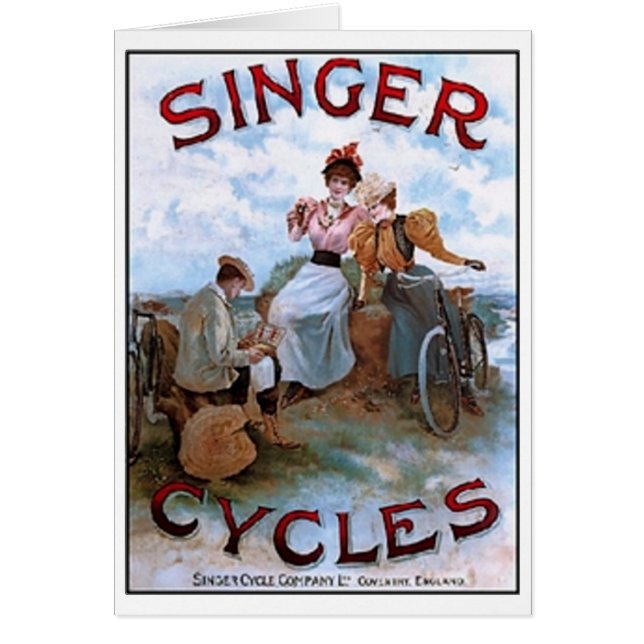 Vintage Singer Cycles Ad (Front)