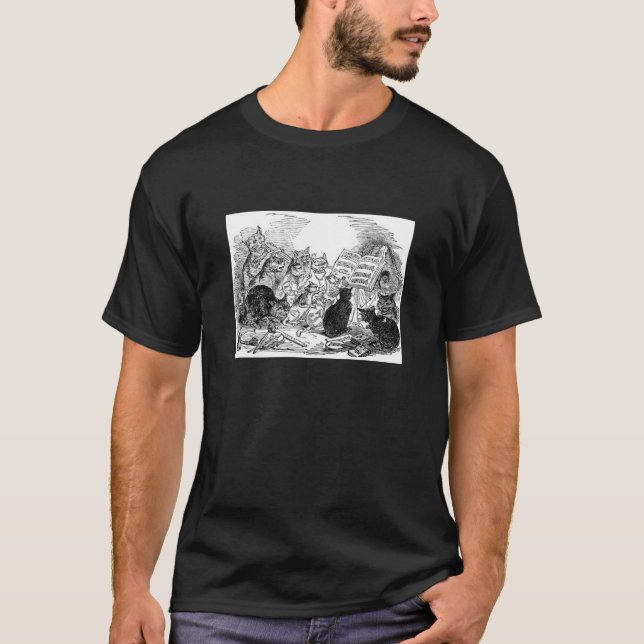 Vintage Singing Cats T-Shirt (Front)