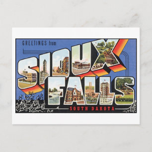 Vintage Sioux Falls, SD Postcard