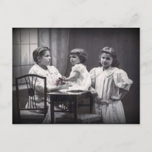 Vintage Sisters Postcard