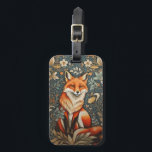 Vintage Sitting Fox William Morris Inspired Floral Luggage Tag<br><div class="desc">Travel in style and elegance with this Vintage Sitting Fox William Morris Inspired Floral Luggage Tag. This exquisite tag features a sitting fox amidst a backdrop of floral motifs inspired by William Morris's iconic designs. Designed to personalise your luggage while adding a touch of sophistication, this tag captures the spirit...</div>