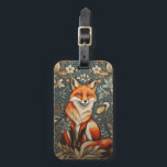 Vintage Sitting Fox William Morris Inspired Floral Luggage Tag<br><div class="desc">Travel in style and elegance with this Vintage Sitting Fox William Morris Inspired Floral Luggage Tag. This exquisite tag features a sitting fox amidst a backdrop of floral motifs inspired by William Morris's iconic designs. Designed to personalise your luggage while adding a touch of sophistication, this tag captures the spirit...</div>