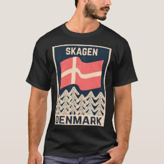 Vintage Skagen Denmark Design T-Shirt