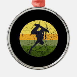 Vintage Skateboard Metal Tree Decoration