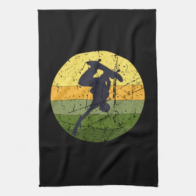 Vintage Skateboard Tea Towel (Vertical)