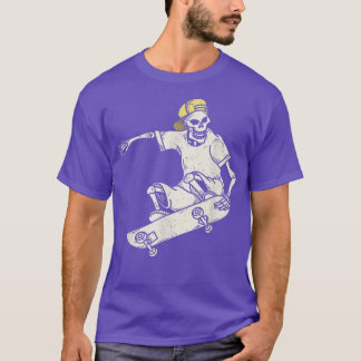 Vintage skateboarding skeleton T-Shirt