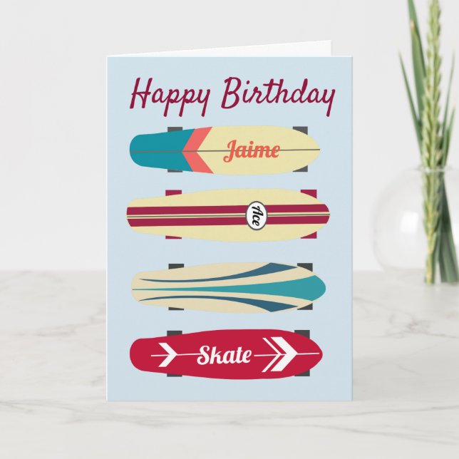 Vintage Skateboards Card (Front)