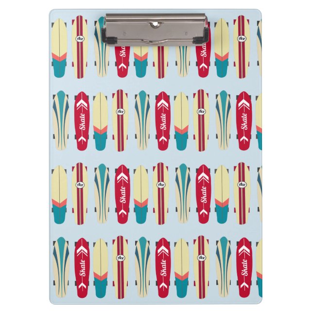 Vintage Skateboards Clipboard (Front)