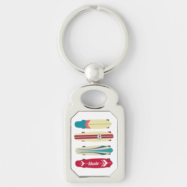 Vintage Skateboards Key Ring (Front)
