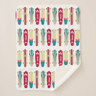 Vintage Skateboards Sherpa Blanket