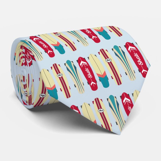 Vintage Skateboards Tie (Rolled)