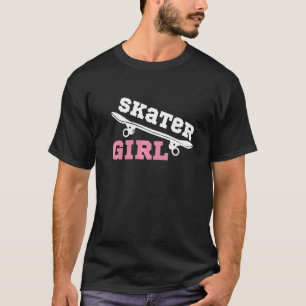 Vintage Skater Girl Skateboarder Skateboard Skateb T-Shirt