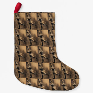 Vintage Skater Small Christmas Stocking
