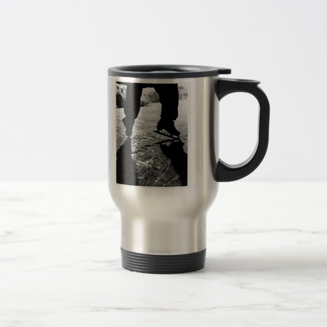 Vintage Skating Travel Mug (Right)