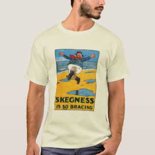 Vintage Skegness Ad - Skegness is so Bracing - Man T-Shirt