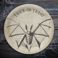 Vintage Skeletal Bat Halloween