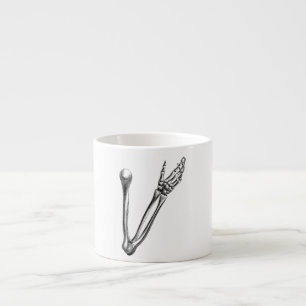 Vintage Skeleton Arm Bone Personalised Retro Bones Espresso Cup