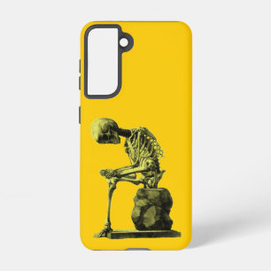 Vintage Skeleton Art “The Thinker” Samsung Galaxy Case