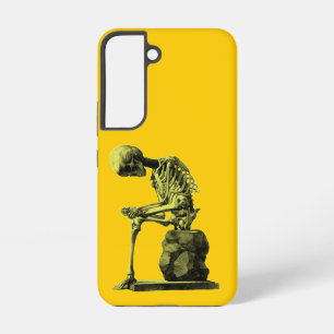 Vintage Skeleton Art “The Thinker” Samsung Galaxy Case