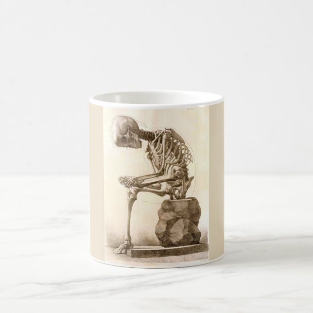 Vintage Skeleton Coffee Mug (Center)