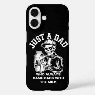 Vintage Skeleton Dad Came Back Milk Fathers Day iPhone 16 Case