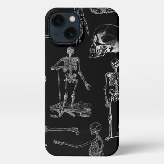 Vintage Skeleton Illustration Phone Case