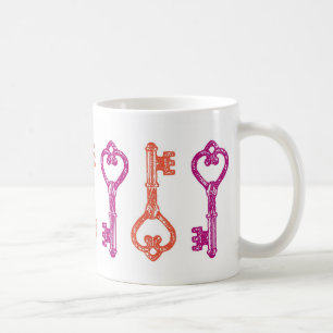 Vintage Skeleton Key Mug