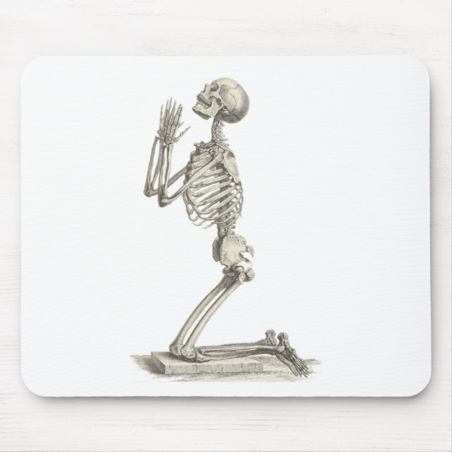 Vintage Skeleton Mouse Mat (Front)