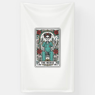 Vintage Skeleton Nurse Tarot Card Shirt Design_1 Banner