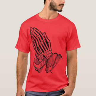 Vintage Skeleton Praying Hands T-Shirt