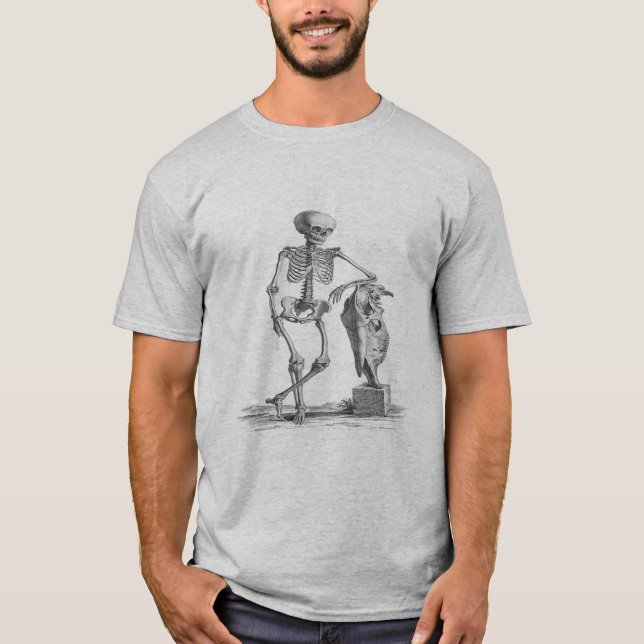 Vintage Skeleton Ringer T-Shirt (Front)