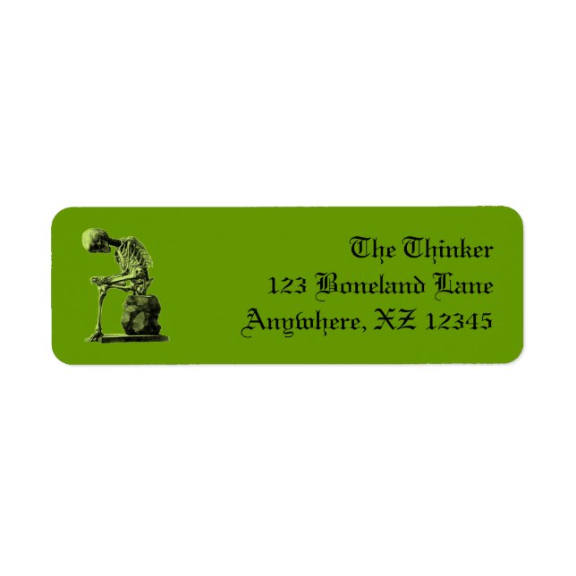 Vintage Skeleton Thinker (Front)