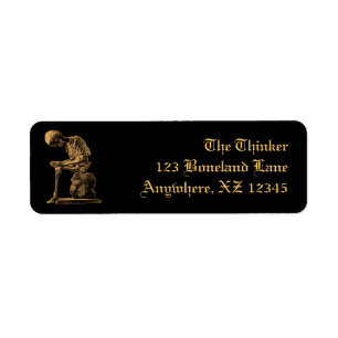 Vintage Skeleton Thinker