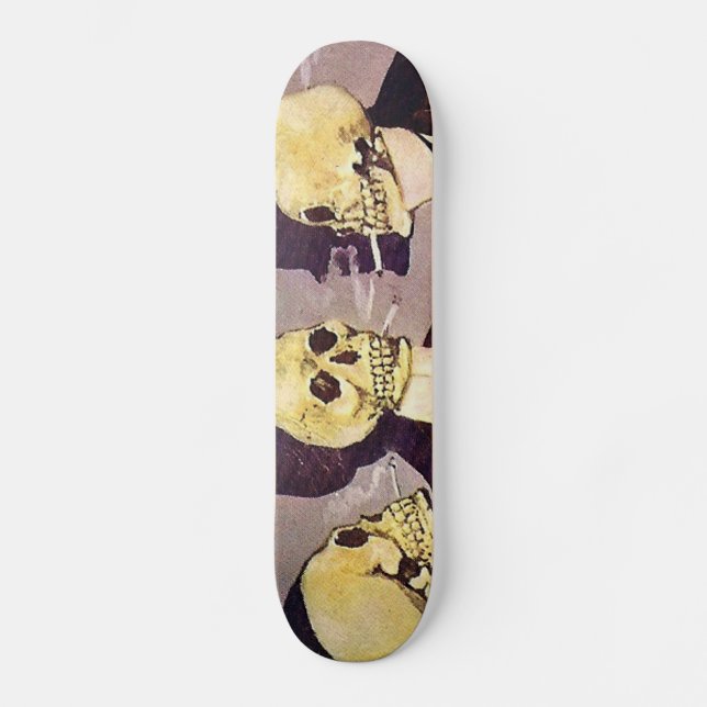 Vintage Skeletons Skateboard (Front)