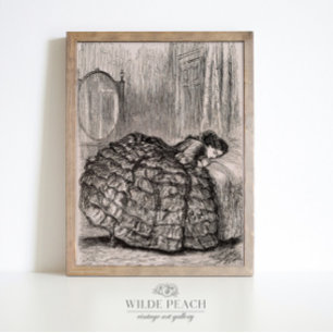 Vintage sketch drawing poster