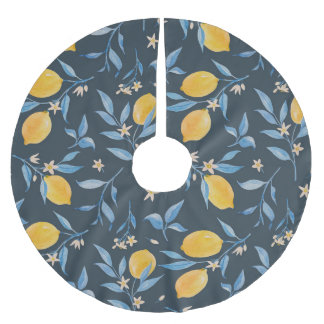 Vintage Sketch, Greeting Cards Design. Brushed Polyester Tree Skirt