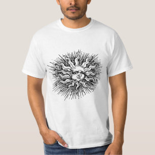 Vintage Sketch of Mystic Sun T-Shirt