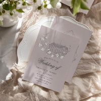 Vintage Sketched Florals Destination Wedding