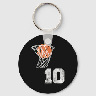 Vintage Sketll Jersey Number 10 Player Number Key Ring