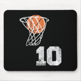 Vintage Sketll Jersey Number 10 Player Number Mouse Mat