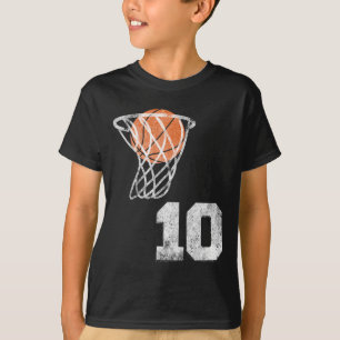 Vintage Sketll Jersey Number 10 Player Number  T-Shirt
