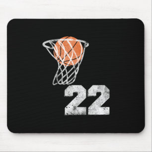 Vintage Sketll Jersey Number 22 Player Number Mouse Mat